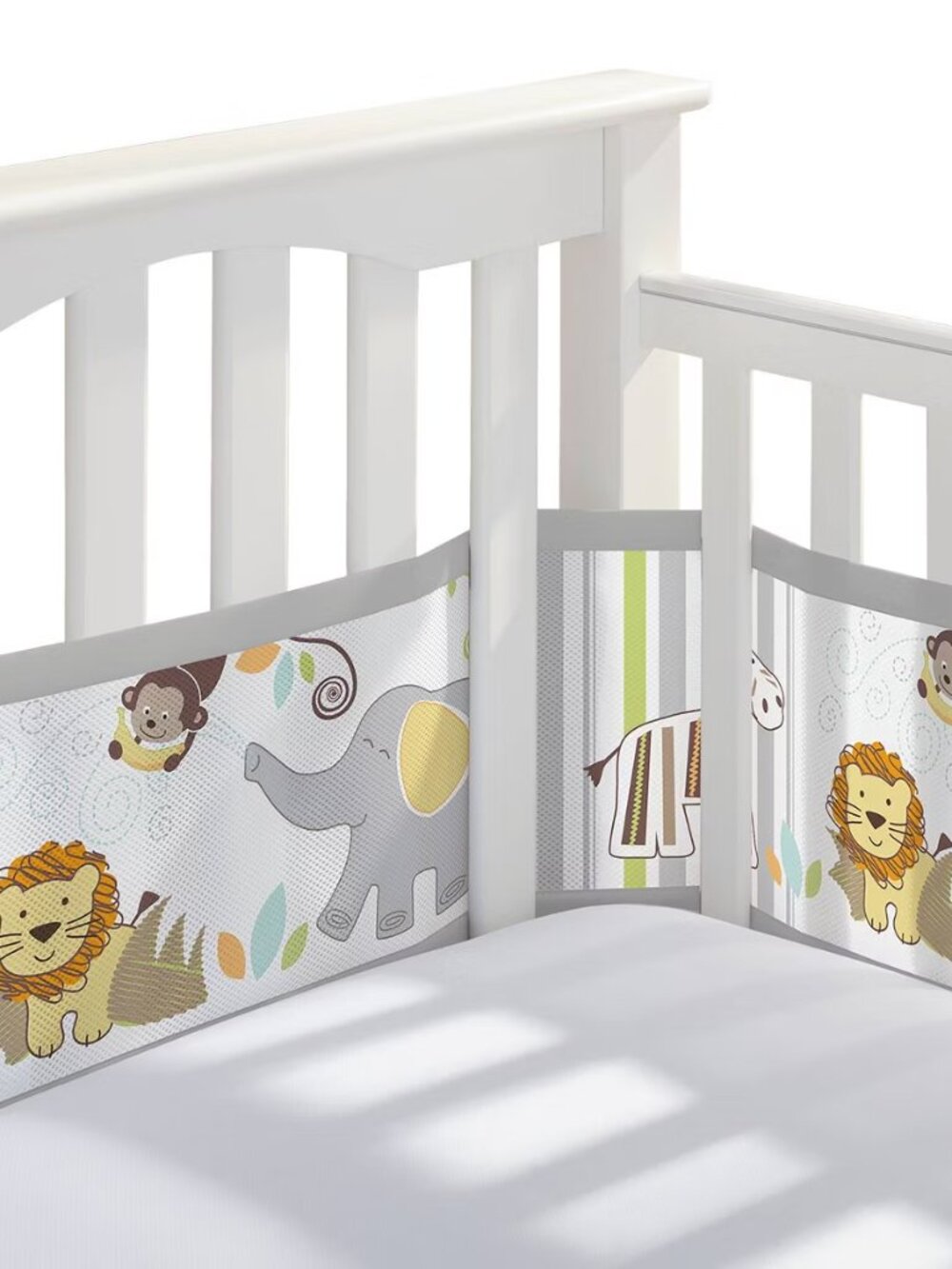 NWOT Breathable Baby Breathable Mesh Crib Liner for Full Sized Crib